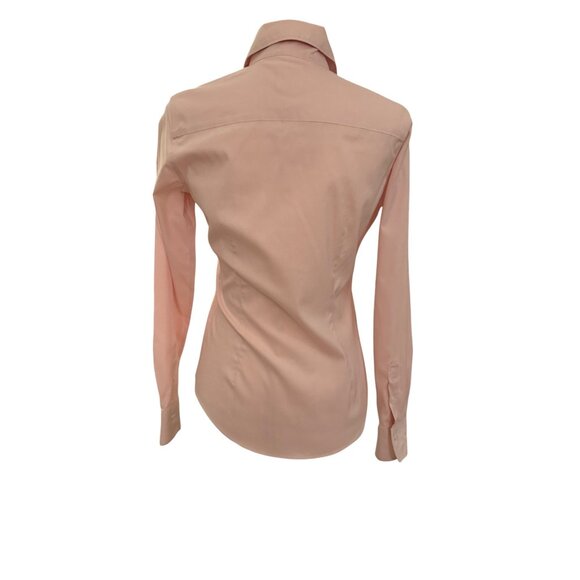 Brooks Brothers 346 Womens Size 0 Pink Fitted Button Down Shirt Non Iron Stretch - Picture 3 of 5